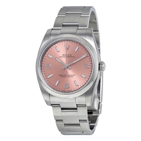 rolex oyster perpetual datejust pink dial|rolex 34 datejust pink face.